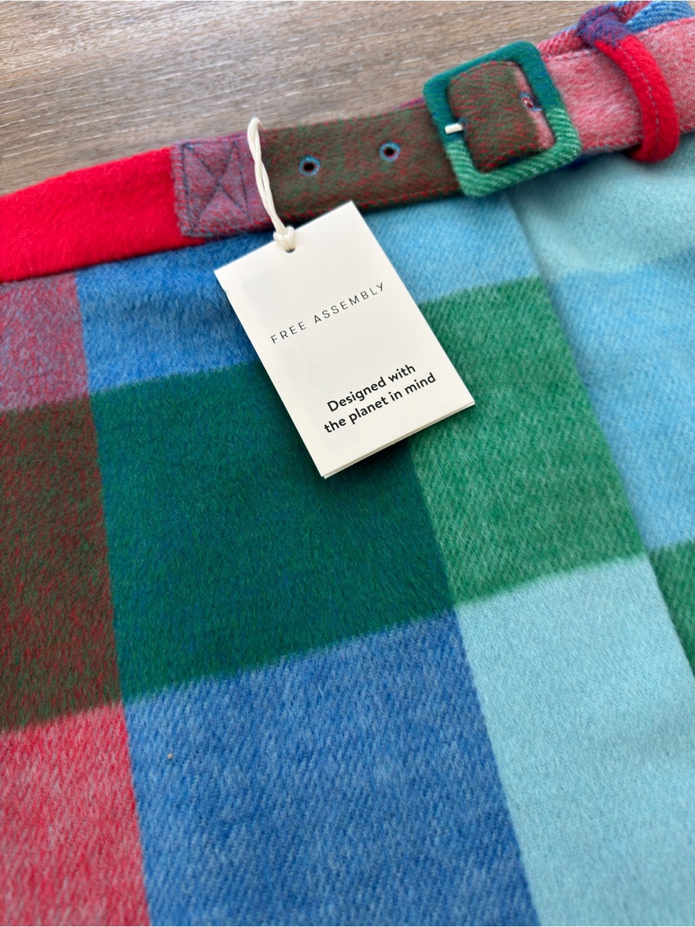 Free Assembly Plaid Mini Skirt Size 10 NWT - Picture 2 of 8